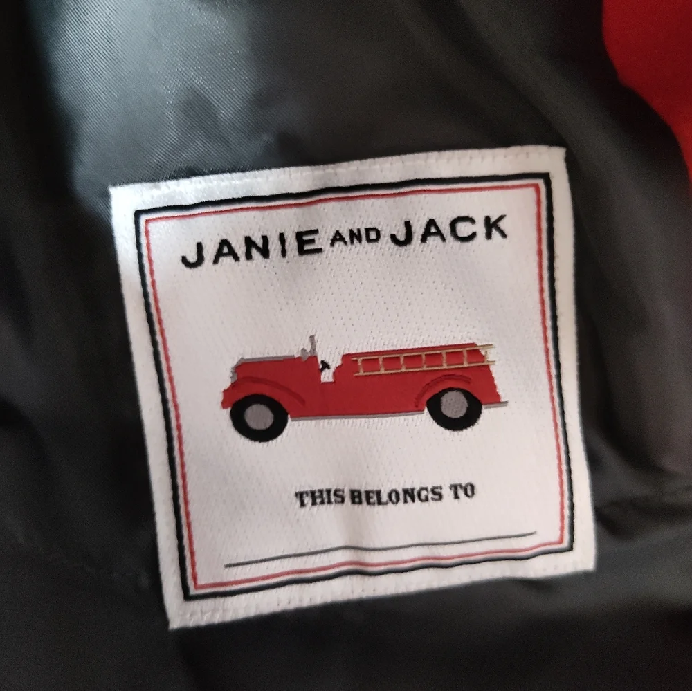 Janie And Jack Red Toggle Coat Sz 4-5 Excellent Condition Red Fun Warm Unisex